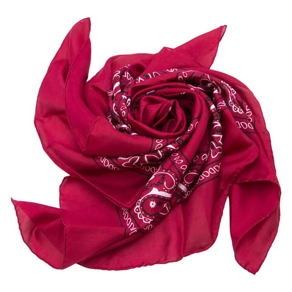 4353 Bandana Silk Scarf, Red 34.5x34.5 Regular